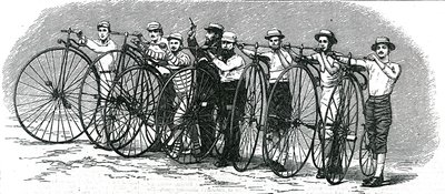 Fietswedstrijd van Bath naar Londen - De start, illustratie uit 